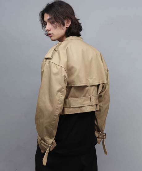 TRENCH BLOUSON/BEIGE