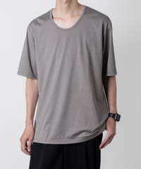 COTTON U-NECK T/GRAY