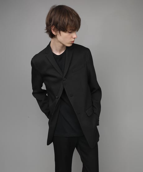SLUB TWEED JACKET/BLACK