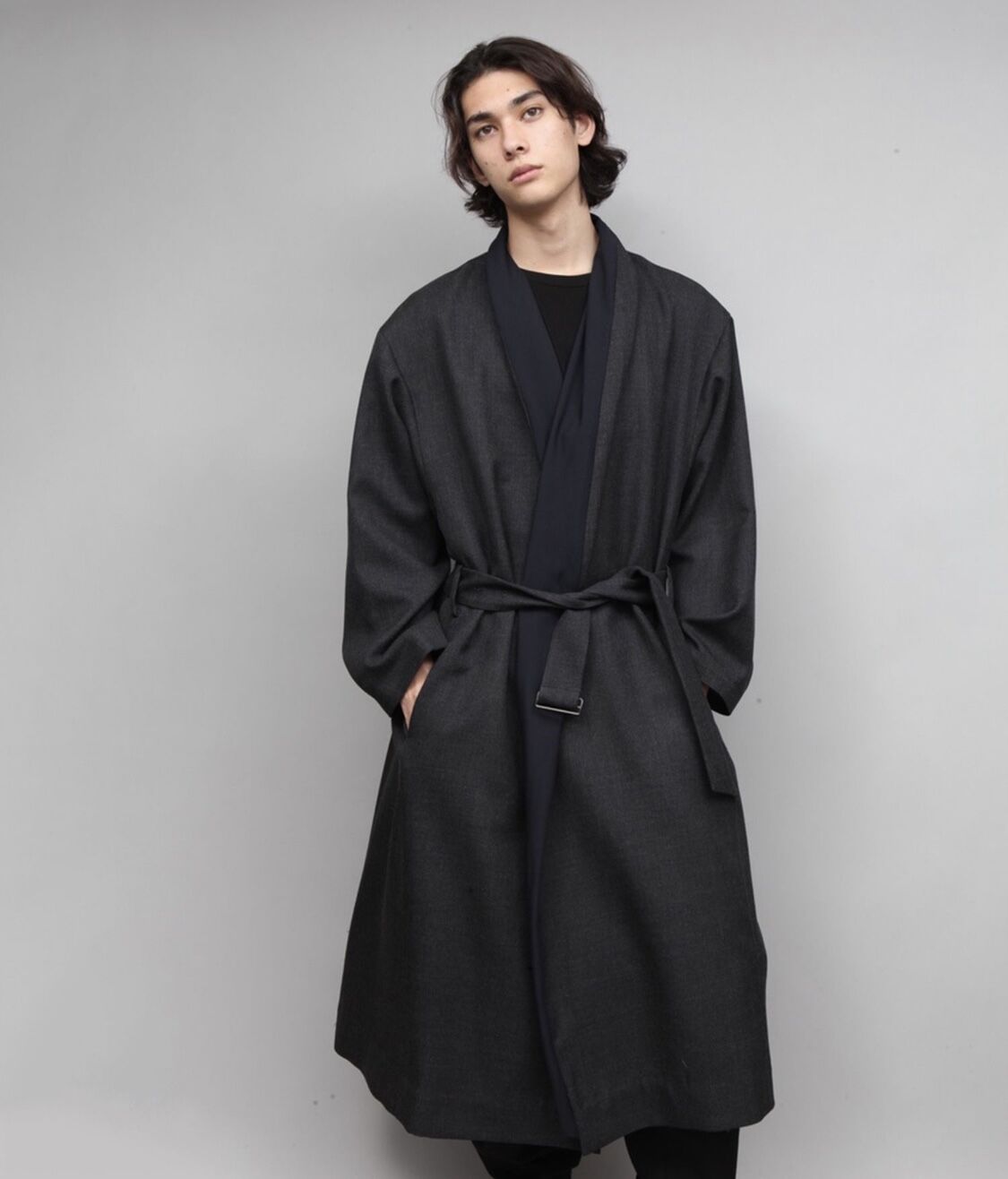 shawl collar coat/C.GRAY | ato AOYAMA