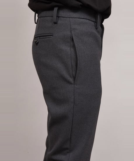 VINTAGE WOOL TAPERED PANTS/D.GRAY