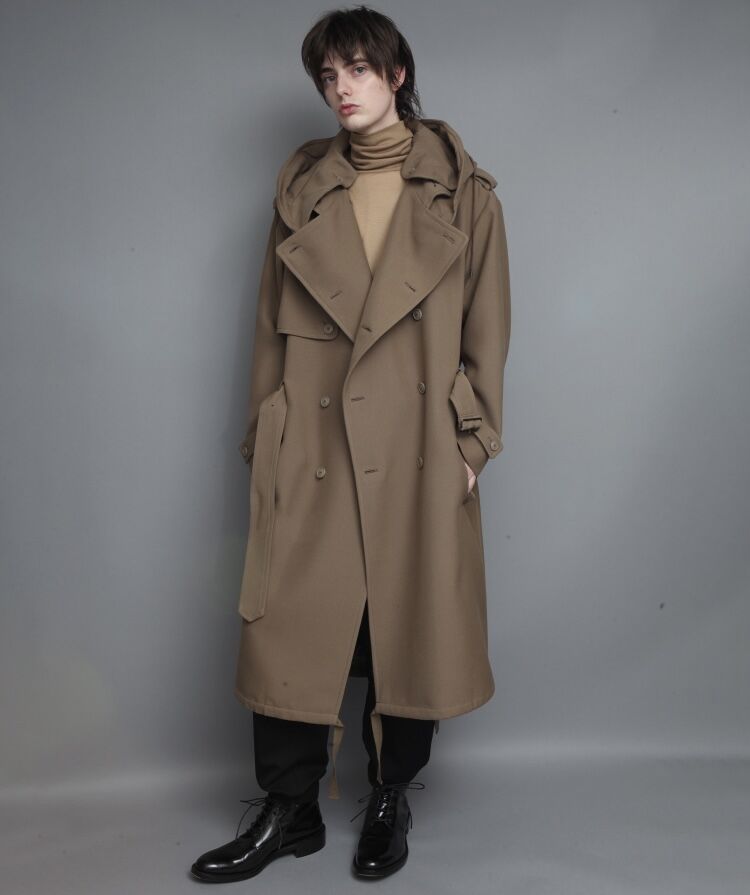 MILITARY TRENCH COAT/ BROWN | ato onlinestore