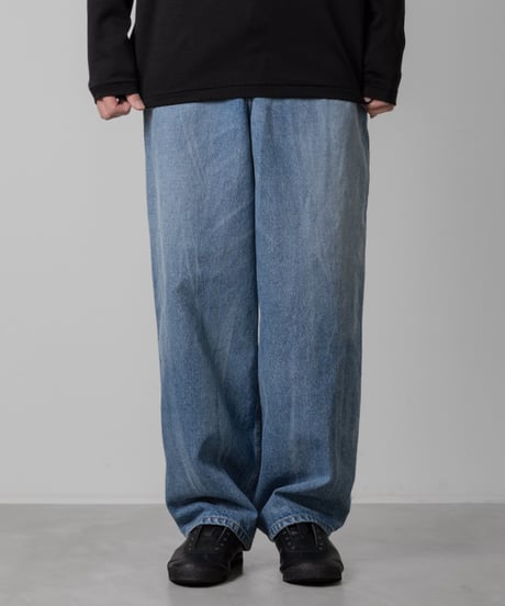 WASHED WIDE 14oz DENIM