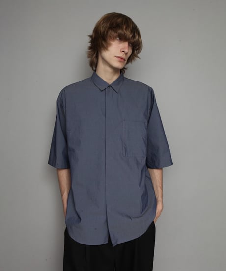 OVERSIZED HALF SLEEVE SHIRTS/BLUE