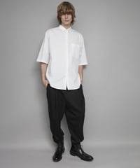 OVERSIZED HALF SLEEVE SHIRTS/WHITE