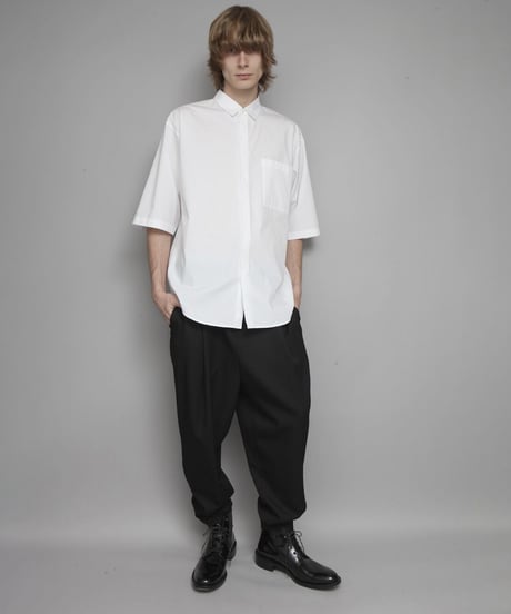 OVERSIZED HALF SLEEVE SHIRTS/WHITE