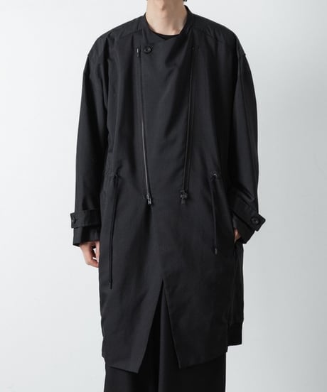 PINSTRIPE DOUBLE ZIP BLOUSON/BLACK
