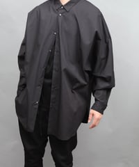 DOLMAN SLEEVE BIG SILHOUETTE SHIRT/BLACK