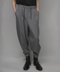 RECYCLE POLYESTER CUFFS PANTS/GRAY