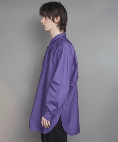TC BROAD DRAPE SHIRT/PURPLE