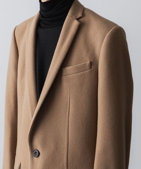 NEW ENGLAND LAMB CHESTERFIELD COAT/BEIGE