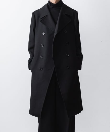 DOUBLE BREASTED COAT/BLACK