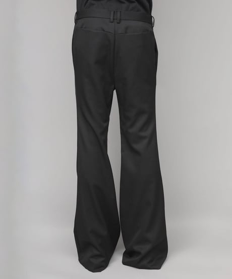 CLASSIC WOOL FLAIR PANTS/BLACK