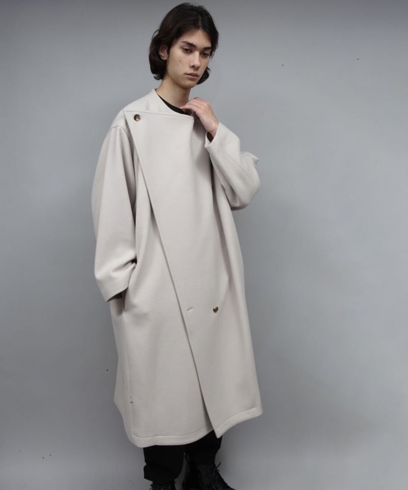 DRAPE COAT/IVORY | ato AOYAMA