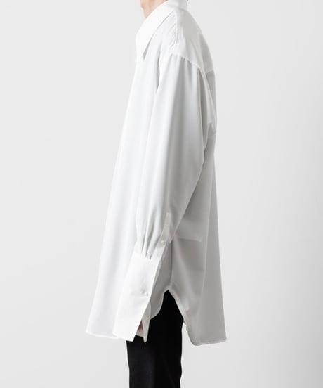 OVERSIZED DOUBLE CUFFS SHIRT/WHITE