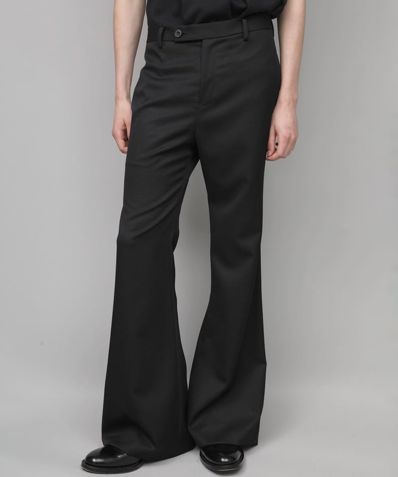 CLASSIC WOOL FLAIR PANTS/BLACK | ato onlinestore