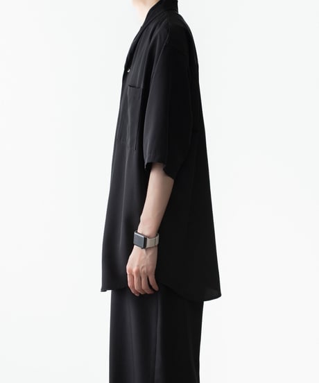 DRAPE COLLAR SHIRTS 00(BK)
