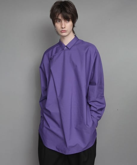 TC BROAD DRAPE SHIRT/PURPLE