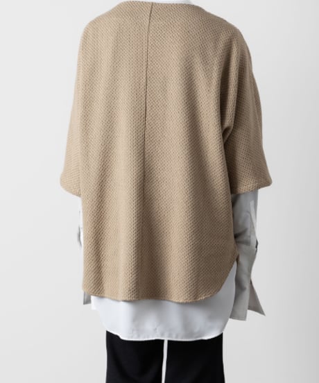 OVERSIZED HALF SLEEVE RUSSEL JERSEY/BEIGE