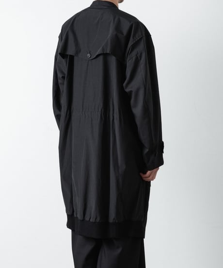 PINSTRIPE DOUBLE ZIP BLOUSON/BLACK