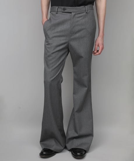 CLASSIC WOOL FLAIR PANTS/GRAY