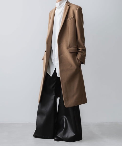 NEW ENGLAND LAMB CHESTERFIELD COAT/BEIGE | ato