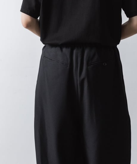 RECYCLE POLYESTER CUFFS PANTS/BLACK