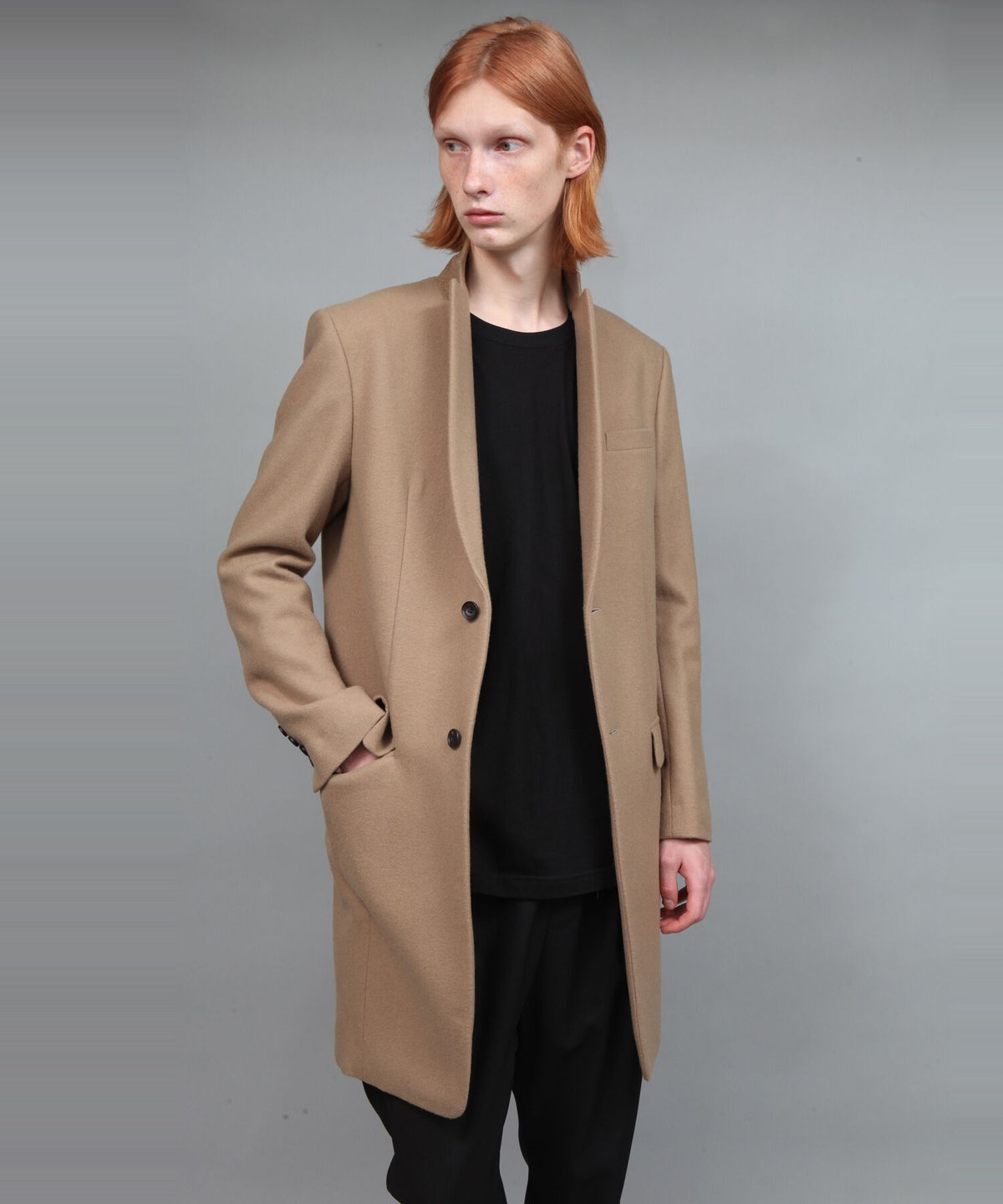 ato LAMB MELTON HOODED COAT