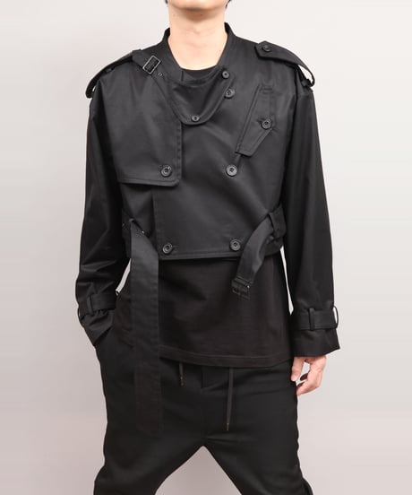 TRENCH BLOUSON/BLACK