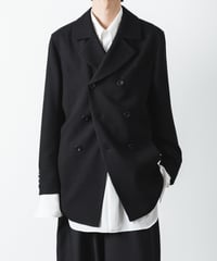DOUBLE BREASTED TRIXION JACKET/BLACK
