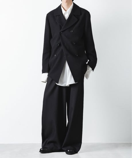 DOUBLE BREASTED TRIXION JACKET/BLACK