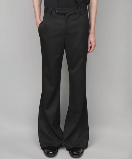 CLASSIC WOOL FLAIR PANTS/BLACK