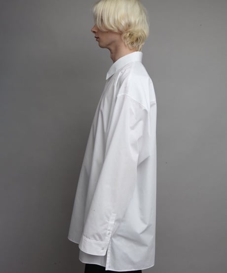 OVERSIZED DIAGONAL SHIRTS/WHITE