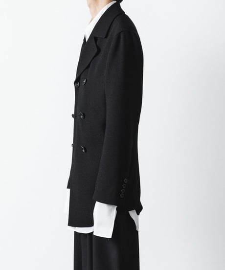 DOUBLE BREASTED TRIXION JACKET/BLACK