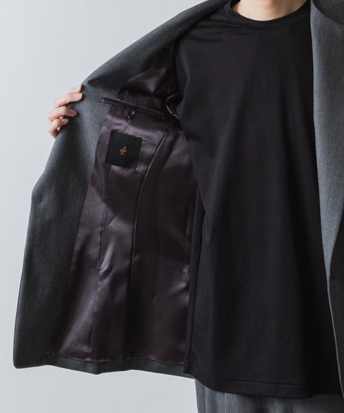 LAPEL BUTTONED JACKET/GRAY | ato AOYAMA