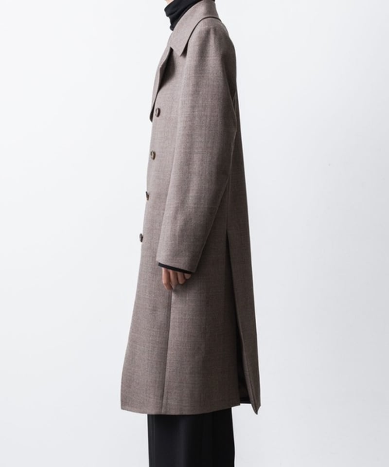 DOUBLE BREASTED COAT/A.BROWN | ato AOYAMA