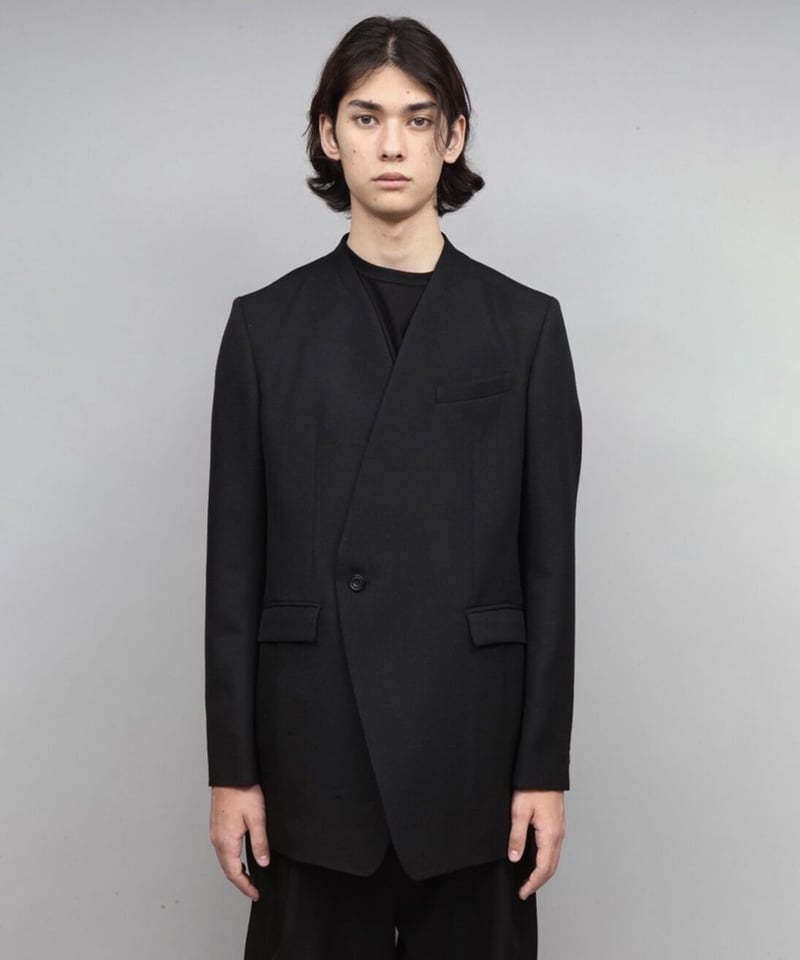 asymmetry double jacket/BLACK | ato AOYAMA asymmetry double jacket/BLACK | ato AOYAMA