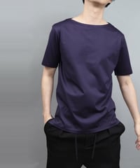 60/2 T-CLOTH BOAT NECK T-SHIRT/PURPLE