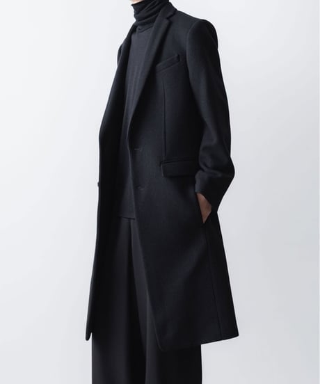 NEW ENGLAND LAMB CHESTERFIELD COAT/BLACK