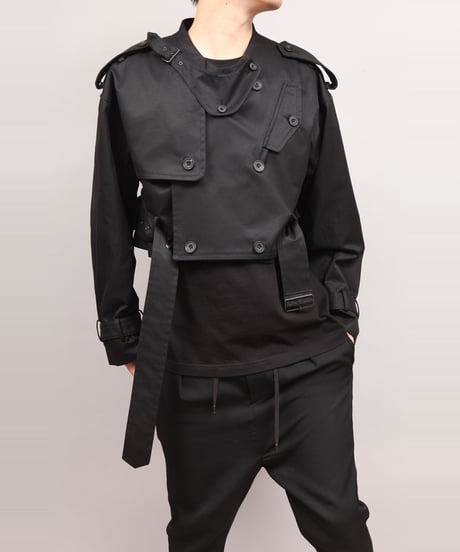 TRENCH BLOUSON/BLACK