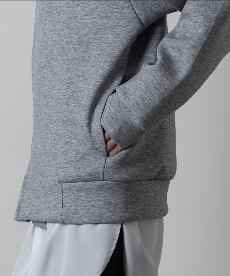 OVERSIZED ZIP HOODIE/GRAY | ato AOYAMA