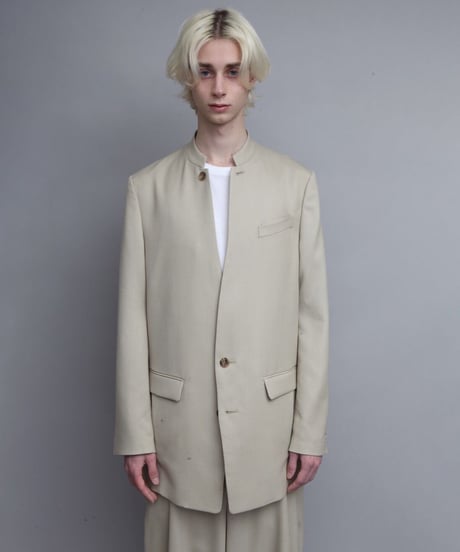 MAO COLLAR JACKET/L.BEIGE