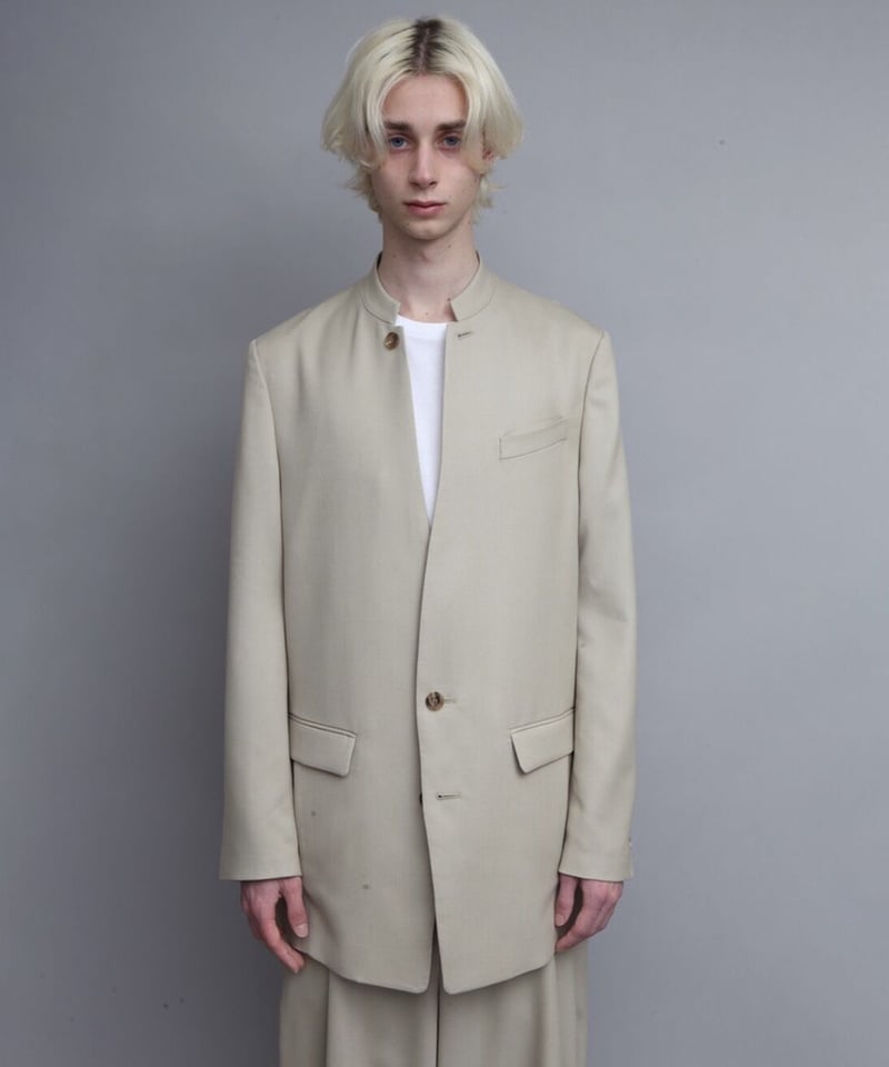 MAO COLLAR JACKET/L.BEIGE | ato AOYAMA