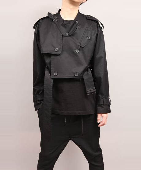 TRENCH BLOUSON/BLACK