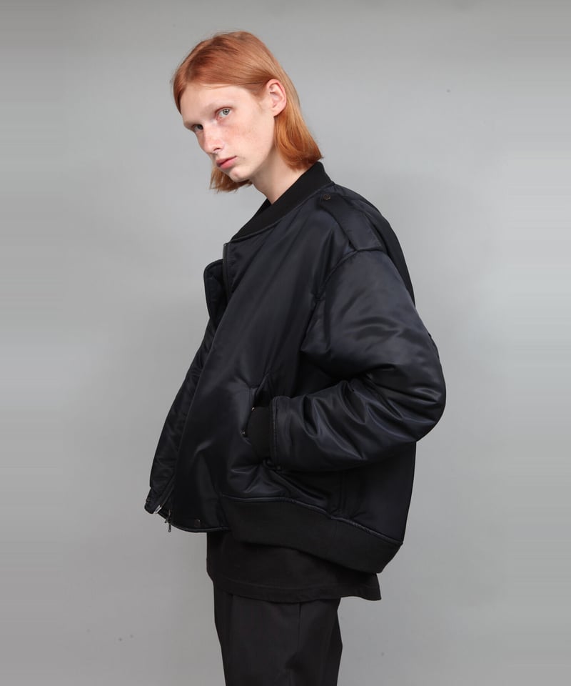 DOUBLE ZIP MA1/BLACK | ato AOYAMA