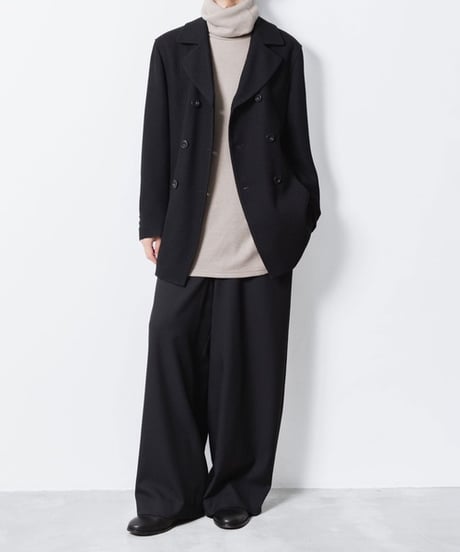 JACKAL RIB OVERSIZED TURTLE-NECK/G.BEIGE