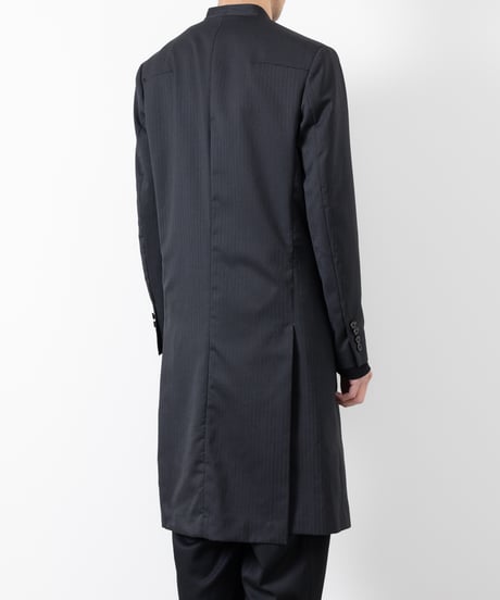 SHADOW STRIPE TYROCKEN COAT/BLACK