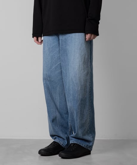 WASHED WIDE 14oz DENIM