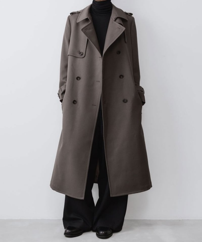 NEW WOOL TRENCH COAT/L.BROWN | ato AOYAMA