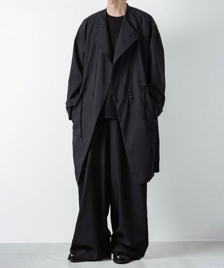 PINSTRIPE DOUBLE ZIP BLOUSON/BLACK